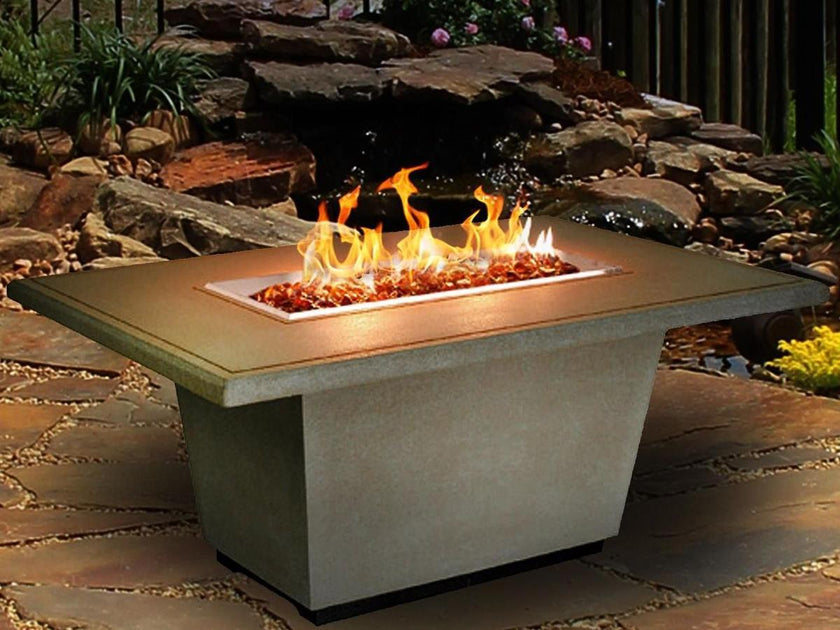 American Fyre Designs Cosmopolitan Rectangle Fire Table – Fire Pit