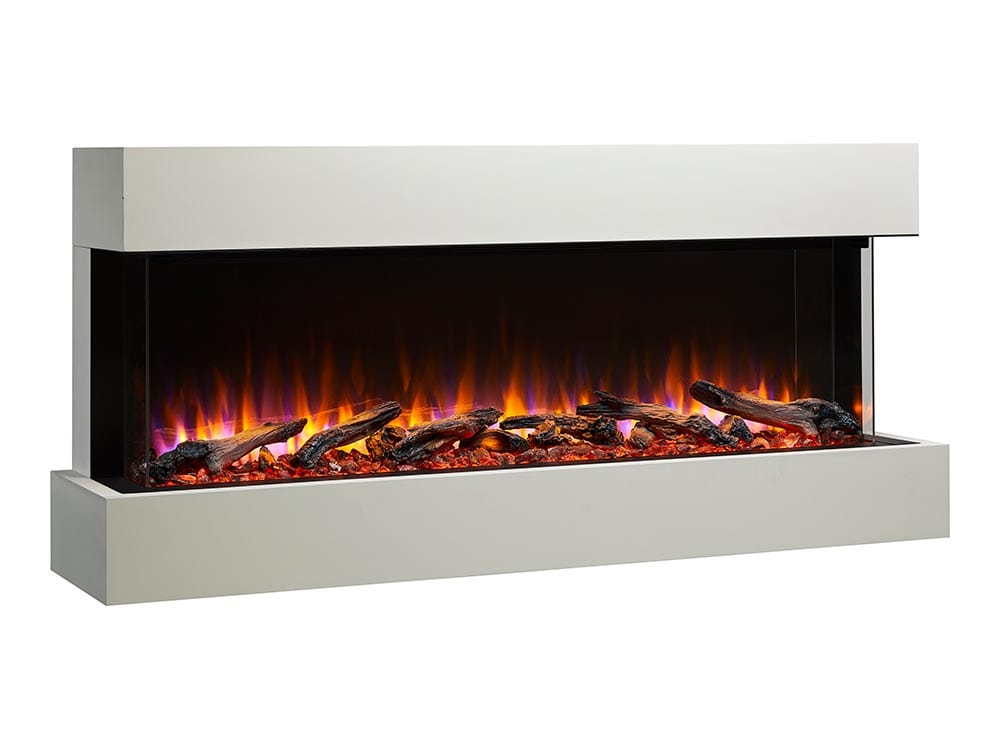 SimpliFire 55-in Scion Trinity Linear Electric Fireplace Package – Fire ...